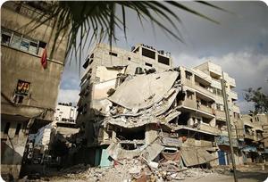 اسرائیل نے خزاعہ گاوں کو غزہ کے نقشے سے مٹا دیا